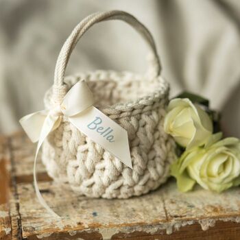 Personalised Flower Girl Basket, 6 of 9