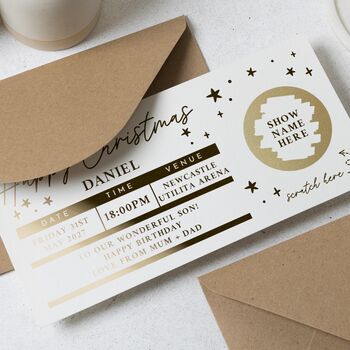 Personalised Christmas Concert Ticket Gift Voucher, 4 of 8