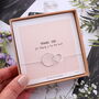 Bridesmaid Proposal Circle Bracelets Sterling Silver, thumbnail 1 of 3