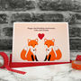 'Foxes' Personalised Anniversary Card, thumbnail 1 of 4