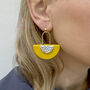 Millie Mustard Polymer Clay Earrings, thumbnail 5 of 6
