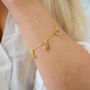 Amelia Rose Quartz Star And Moon Charm Bracelet, thumbnail 2 of 7