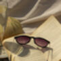 Black Traditional Style Sunglasses, thumbnail 4 of 6