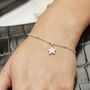Initial Star Bracelet In Silver, Gold Vermeil, thumbnail 1 of 6