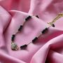 Asian Black Bead Round Zircon Nazar Mangalsutra Bracelet, thumbnail 4 of 6