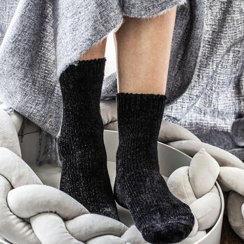 Chenille Knitted House Socks, 7 of 11