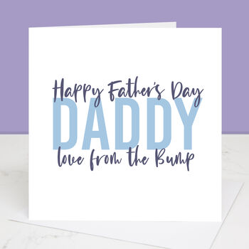 Love From The Bump Daddy To Be Father's Day Card, 2 of 4