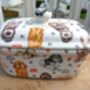 Lidded Butterdish In Cockerpoo Design, thumbnail 9 of 12