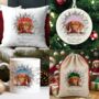 Personalised Christmas Vizsla Break Through, thumbnail 1 of 10