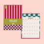 2026 2027 A4 Academic Year Calendar | Checks And Stripes | August Start, thumbnail 1 of 2
