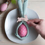 Personalised Wooden Easter Bunny Place Name Setting, thumbnail 1 of 3