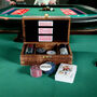 Personalised Luxury Poker Set In Wooden Box, thumbnail 1 of 4