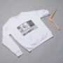 Unisex Graphic Black And White Sweatshirt Rectangle Design, thumbnail 3 of 5