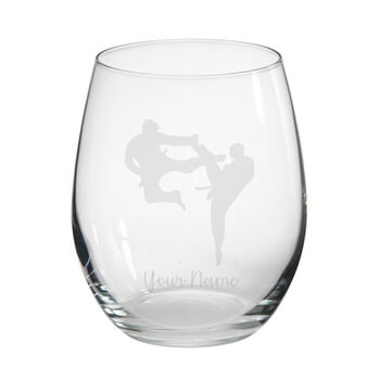 Personalised Karate Engraved Glass, 2 of 6