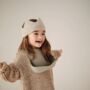 Scandi Warm Taupe Eco Friendly Toddler Bib, thumbnail 1 of 4