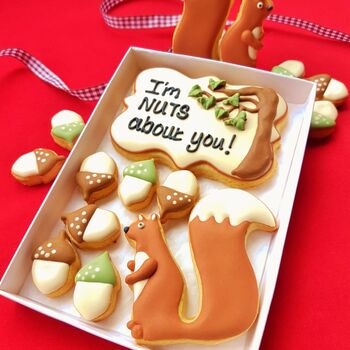 Personalised I'm Nuts About You! Letterbox Cookie Gift, 2 of 4