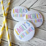Baby Shower Party Personalised Badges, thumbnail 1 of 6