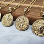 18k Gold Vermeil Plated Zodiac Charm Necklace, thumbnail 1 of 12
