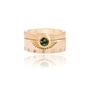 6mm Sunrise Wedding Ring With Diamonds Yellow Gold, thumbnail 3 of 4