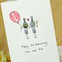 Personalised 'Button Anniversary' Handmade Card, thumbnail 4 of 11