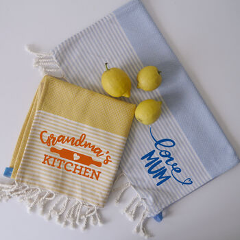Personalised Pure Natural Cotton Tea Towel, 4 of 10