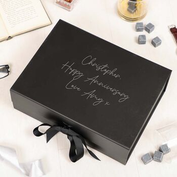 Personalised A4 Luxury Black Gift Box, 3 of 5