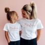 Bestie Matching Baby Or T Shirt Set, thumbnail 1 of 3