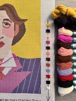 Oscar Wilde Tapestry Kit With 100% British Wool, 5 of 5