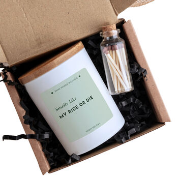 Ride Or Die Bridesmaid Soy Wax Candle, 3 of 6