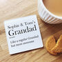 Personalised 'Dad/Grandad Definition' Coaster, thumbnail 2 of 2