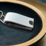 Woman's Personalised White Leather Photo Keyring, thumbnail 4 of 5