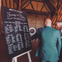 Large Personalised And Bespoke Chalkboard Table Plan, thumbnail 1 of 5