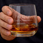 Gifts For Men Engraved Whisky Glass For Him, thumbnail 3 of 5