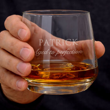 Gifts For Men Engraved Whisky Glass For Him, 3 of 5