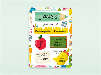 First Day At School Print, Back To School, Reusable, 3 of 4