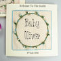 Personalised New Baby Embroidered Card, thumbnail 2 of 3