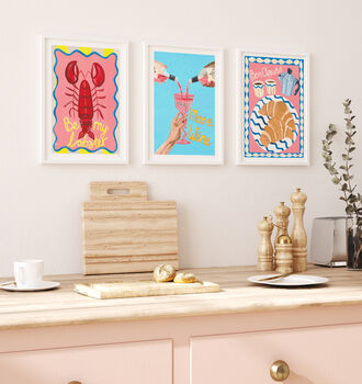 Bon Appétit Kitchen Wall Art | Hand Painted Breakfast Print, 10 of 12