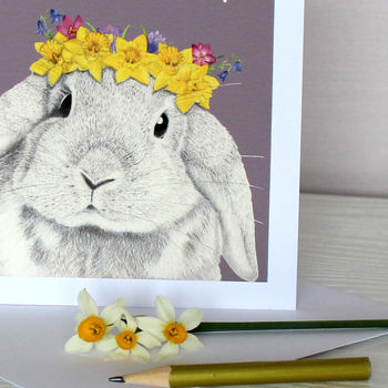 Spring Bunny Birthday Card, 3 of 3