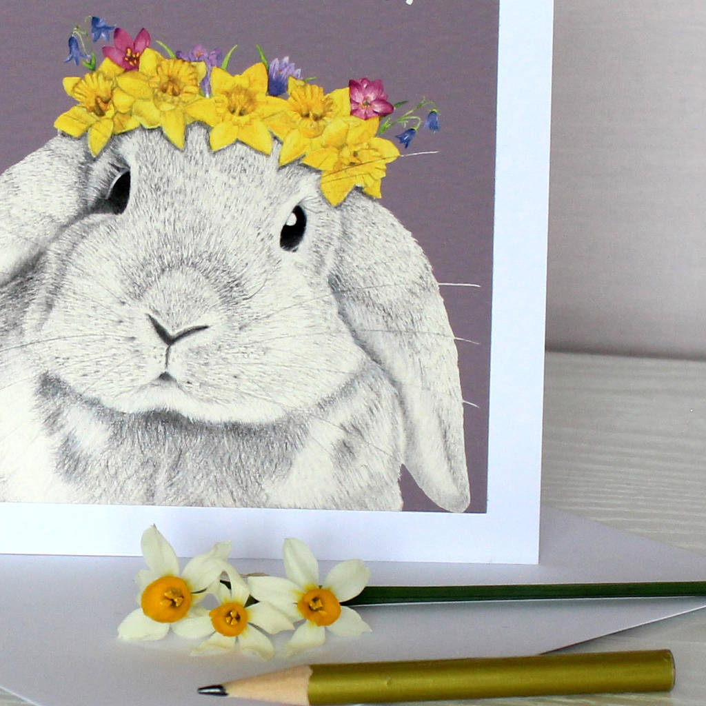 Spring Bunny Birthday Card By Paint My Dreams | notonthehighstreet.com