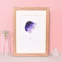 Aries Birthday Gift Zodiac A4 Art Print With Gold Foil, thumbnail 2 of 6