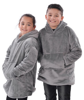 Personalised Kids Reversible Wearable Blanket Hoodie, 2 of 2