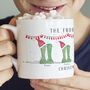 Personalised Welly Boot Family Christmas Mug, thumbnail 1 of 4