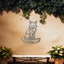 Sitting Fox Metal Wall Art For Garden, Animal Lover Gift, thumbnail 7 of 10