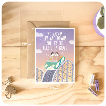 Cute Lgbt Gay Love Anniversary Card Husband Boyfriend, 3 of 5