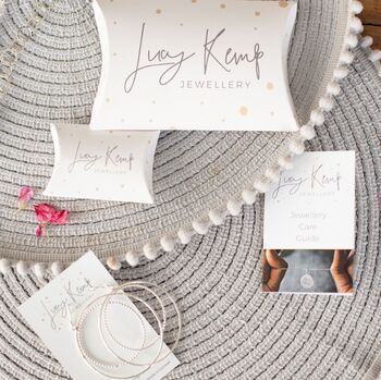 Sterling Silver Personalised Heart Bead Necklace, 4 of 4