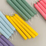 Pastel Dinner Candles Soy Wax Taper Candle, thumbnail 1 of 6