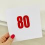 80th Birthday Card, thumbnail 1 of 2