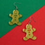 Gingerbread Man Earrings, thumbnail 1 of 5