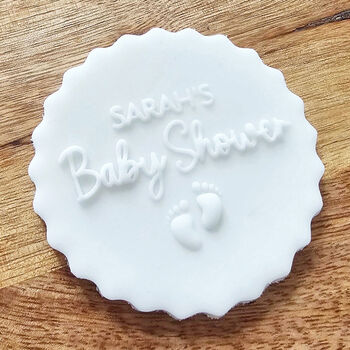 Personalised Engraved Baby Shower Cupcake Debosser, 2 of 4
