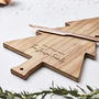 Christmas Personalised Wooden Chopping Board, thumbnail 9 of 10